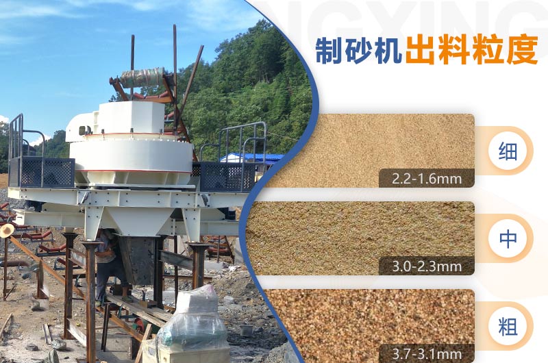 紅星機(jī)器HVI制砂機(jī)的粗、中、細(xì)粒度范圍